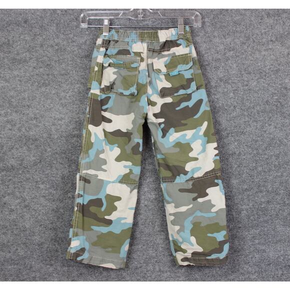Mini Boden Boys 5-6 Years Camo Cargo Pants Blur, Gray, and Green - Picture 8 of 14